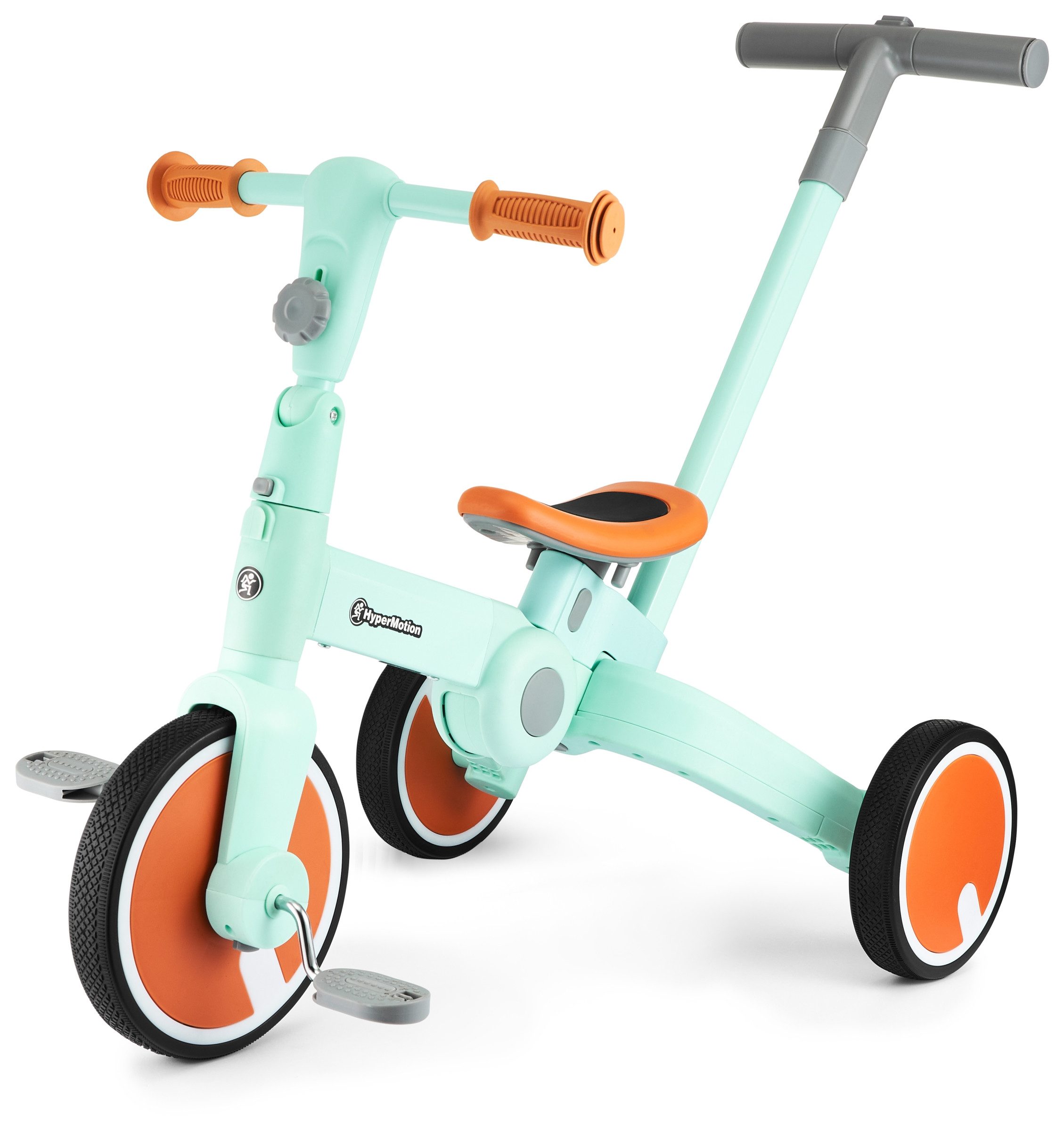 HyperMotion Dreirad Baby-Dreirad, Laufrad, Wagen und Schiebewagen - 5 in 1 von HyperMotion