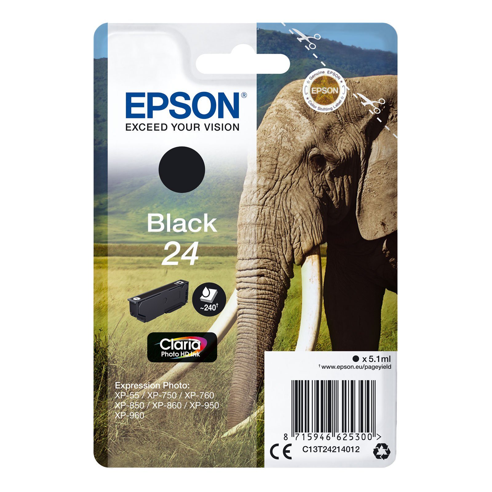 Epson C13T24214012 Elefant Tintenpatrone