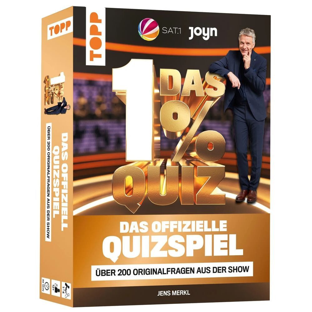 frechverlag Spiel Das 1% Quiz - Wie clever bist du? Das offizielle Quizspiel mit...