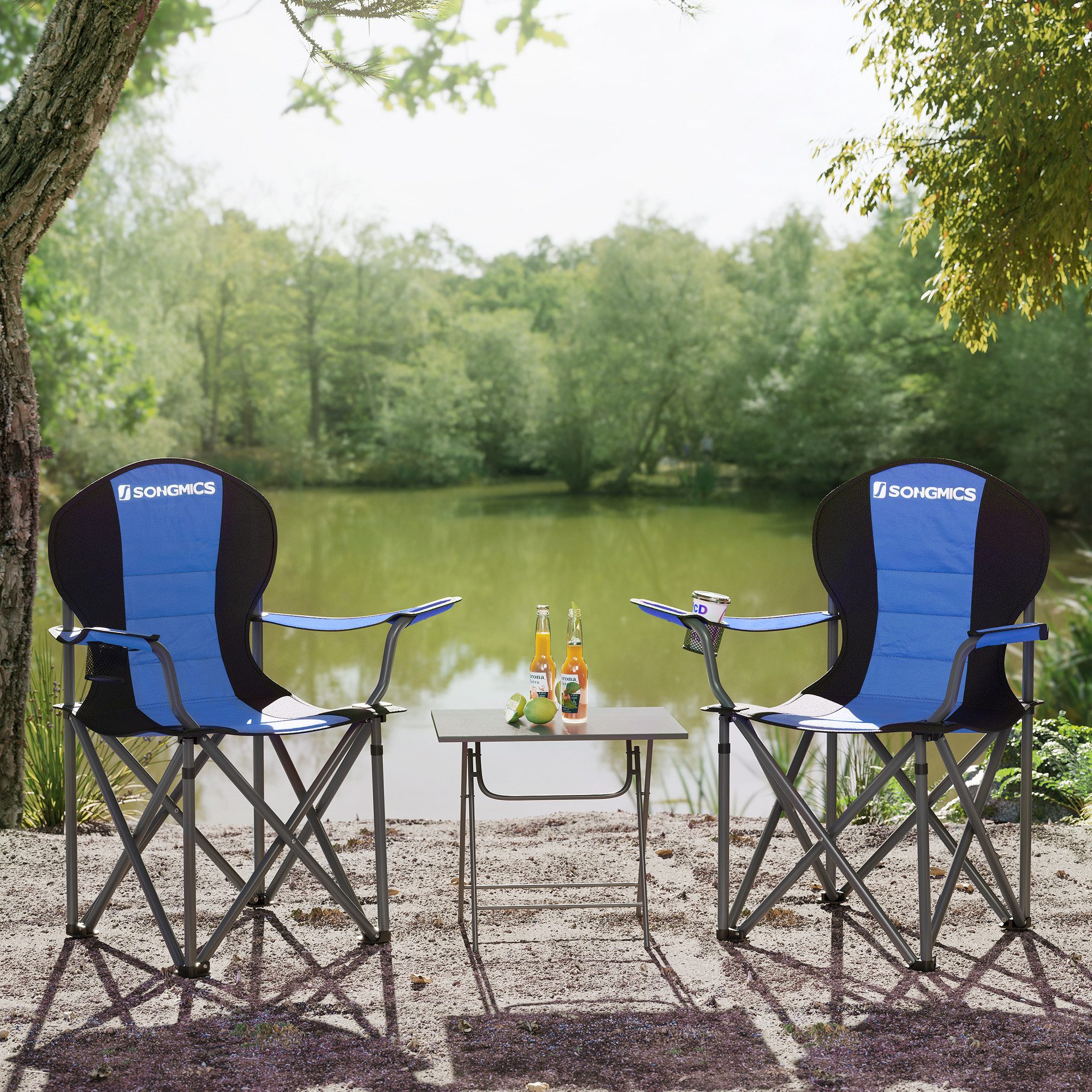 SONGMICS Campingstuhl, Klappstuhl, klappbar, komfortabler mit günstig online kaufen