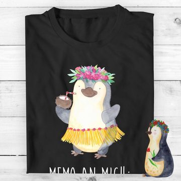 Mr. & Mrs. Panda T-Shirt Pinguin Kokosnuss - Schwarz - Geschenk, Hawaii, Urlaub, Geburstag, Na (1-tlg)