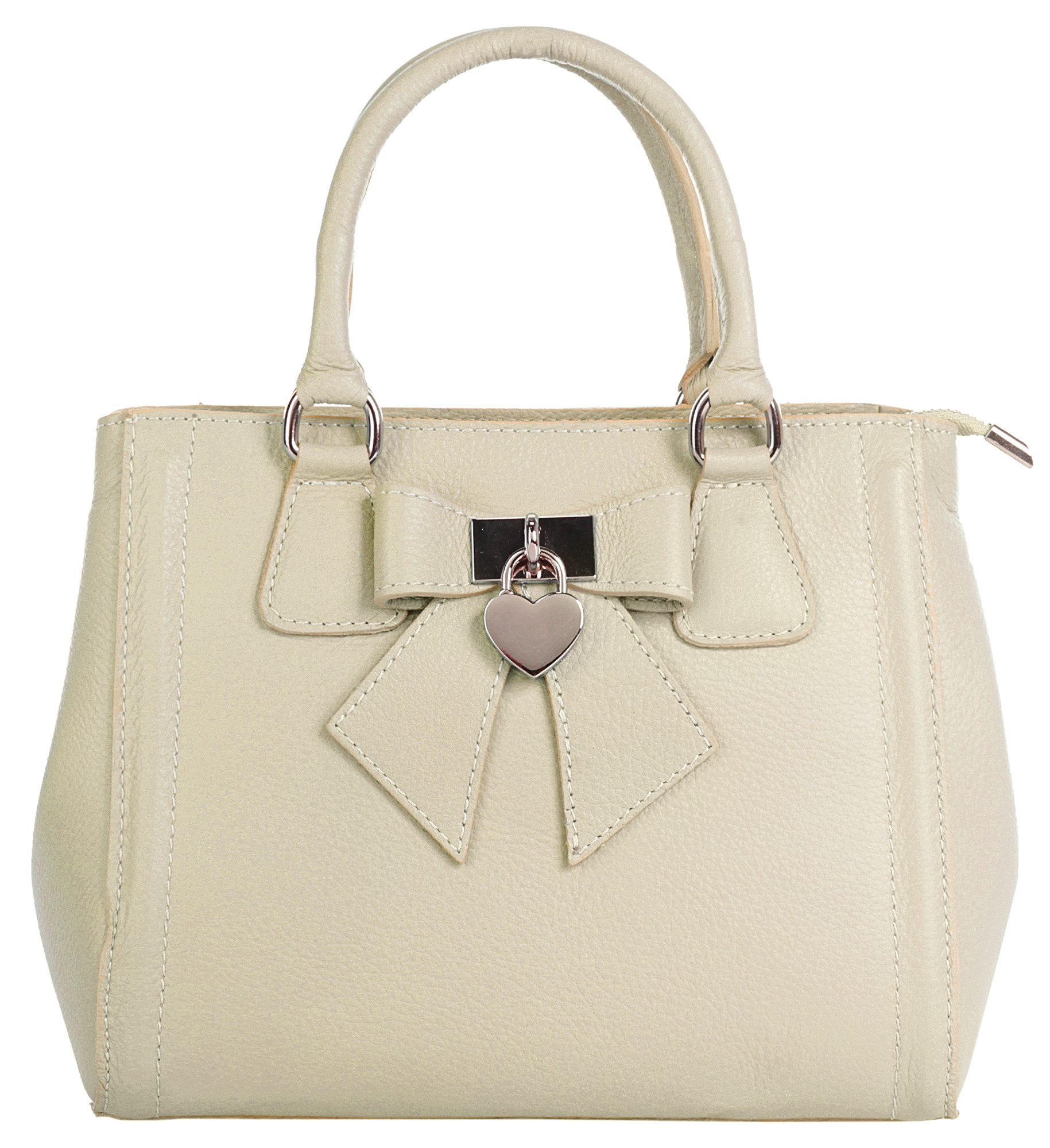 Cluty Henkeltasche CLUTY Damen SOLCUORE echt Leder, Made in Italy, echt Leder, Made in Italy