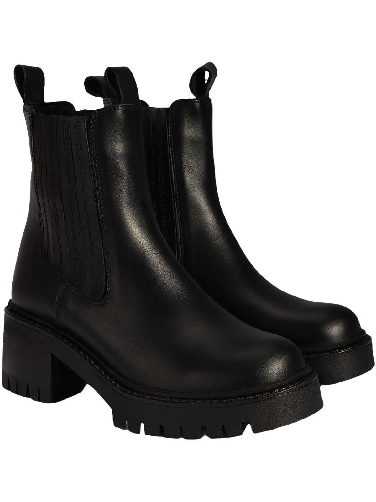 Damen-Stiefeletten aus Wildleder – Blockabsatz, Textilfutter, atmungs Stiefel