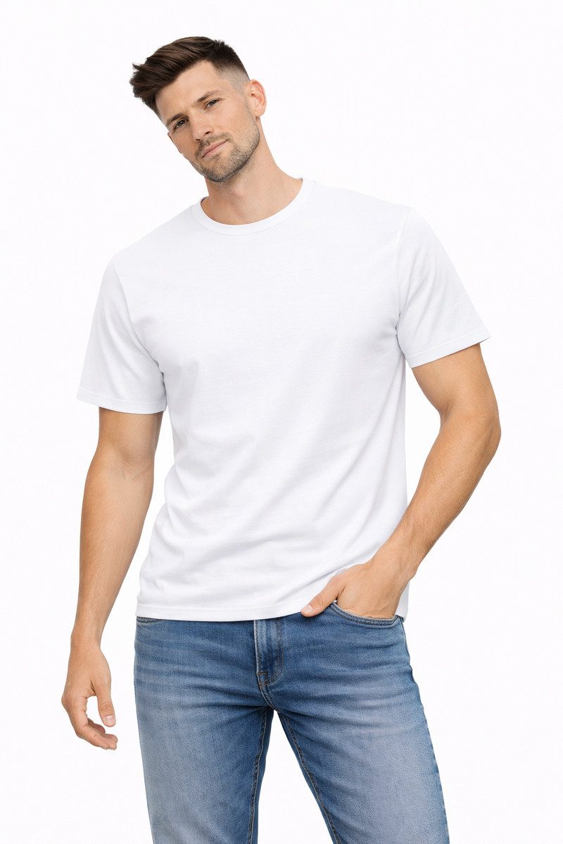 PAYPER T-Shirt PAYPER Herren T-Shirt Rundhalsausschnitt Basic Shirt Größe S bis 4XL in vielen Farben