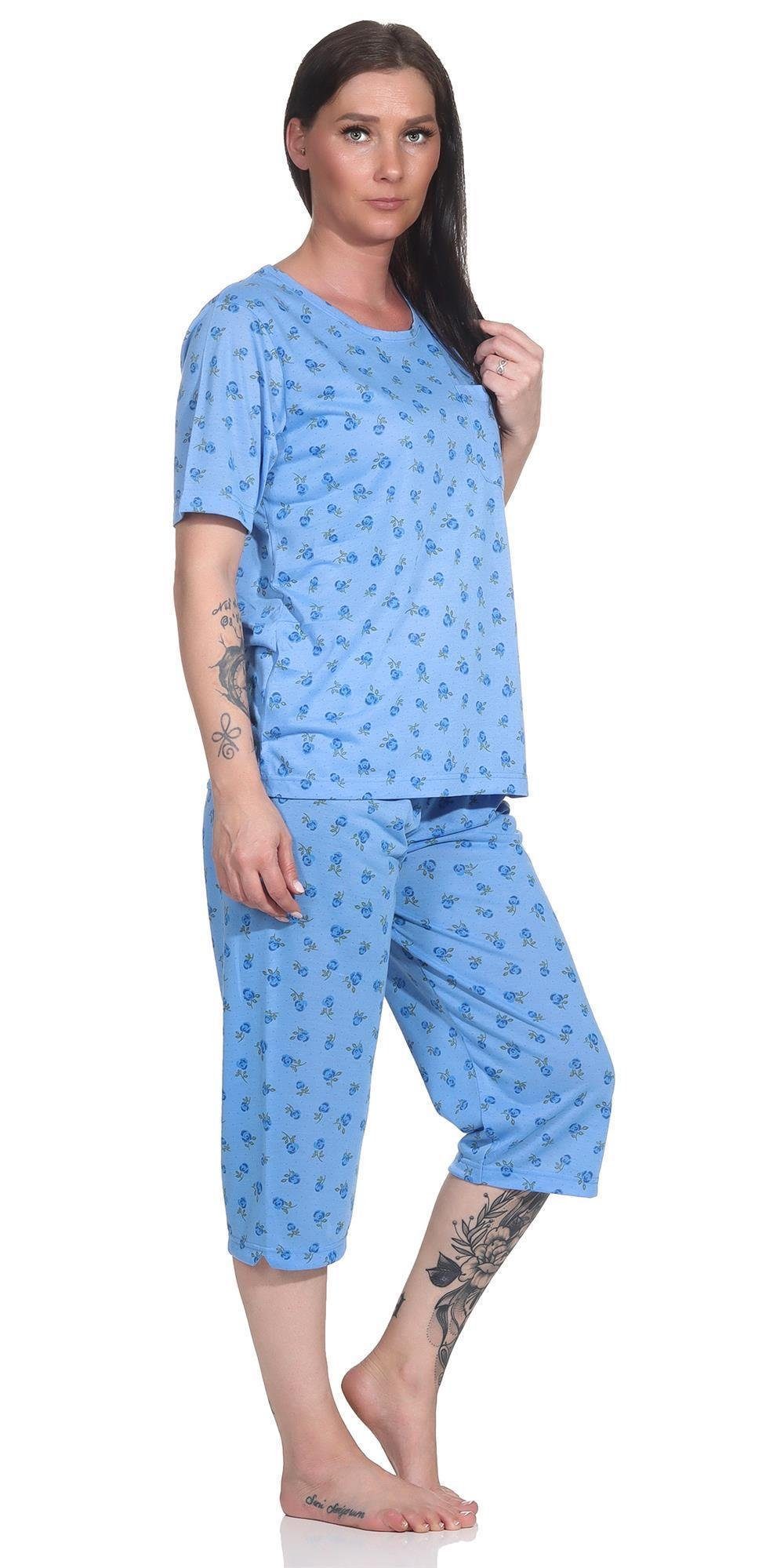 EloModa Pyjama Damen Pyjama 3/4 Hose günstig online kaufen