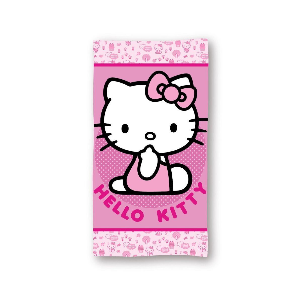 Hello Kitty Badetücher Hello Kitty Pinky Badetuch 70x140cm Fast Dry, 100% Polyester (1-St)