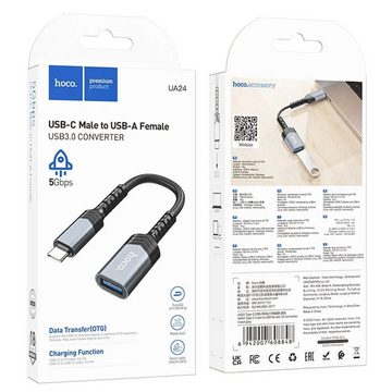 HOCO Adapter Typ C auf USB 3.0 UA24 schwarz 16 cm 5V USB-Adapter