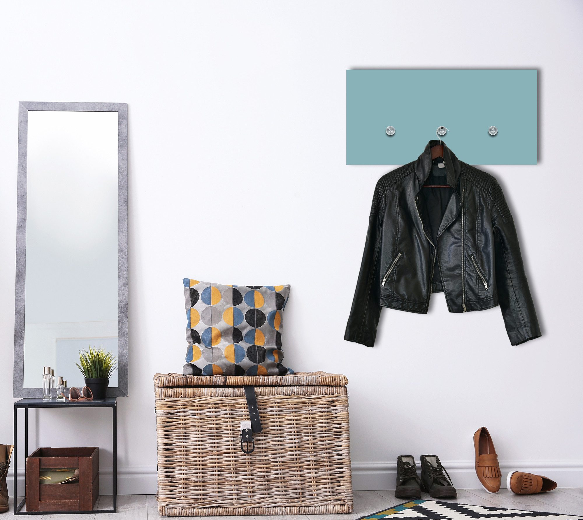 queence Wandgarderobe Bunte Wandgarderoben für wenig Platz - stylisch und modern - einfarbig, in verschiedenen Farben und Größen erhältlich