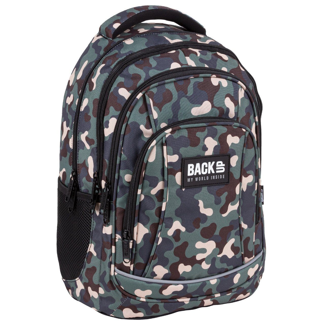 DERFORM Schulrucksack Camouflage ca. 42 cm großer ergonomisch Rucksack  Schule Schulranzen