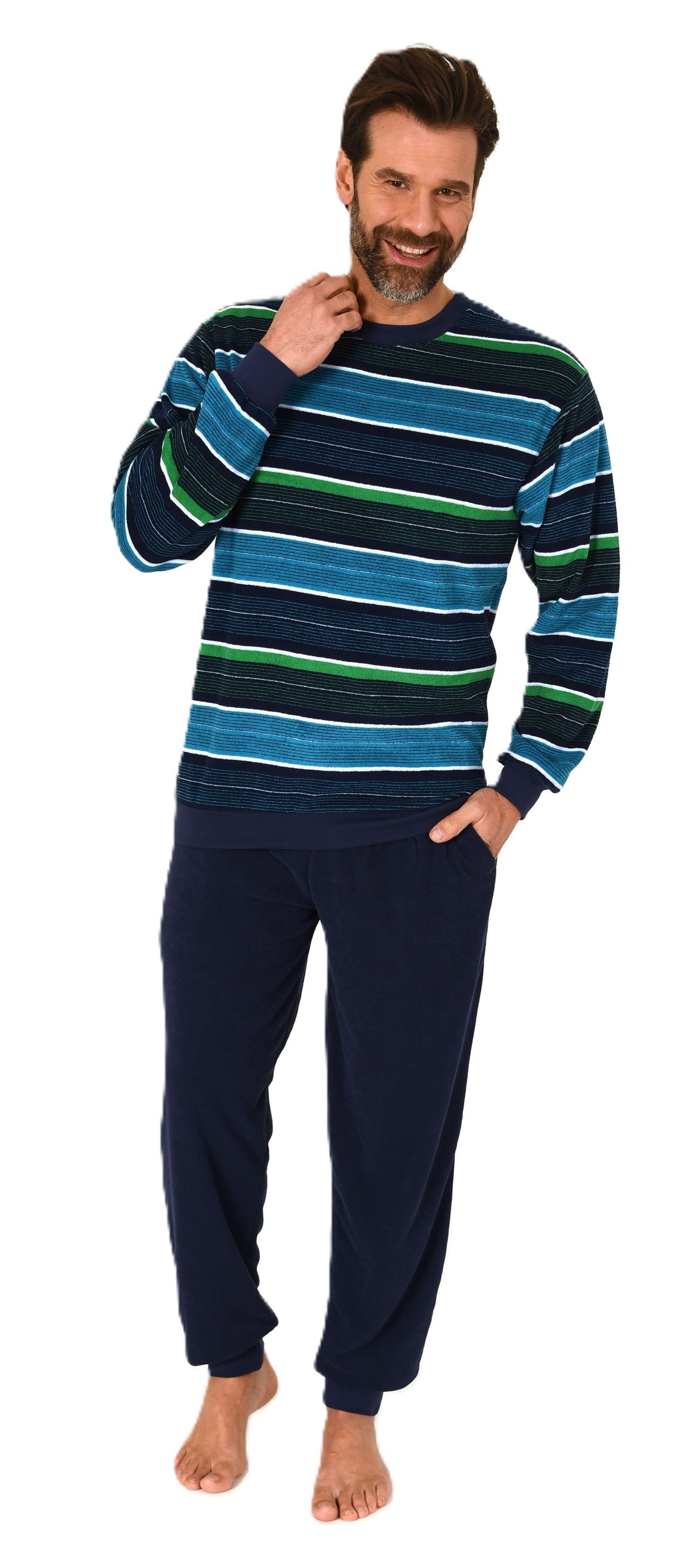 Normann Pyjama Normann Herren Frottee Schlafanzug günstig online kaufen