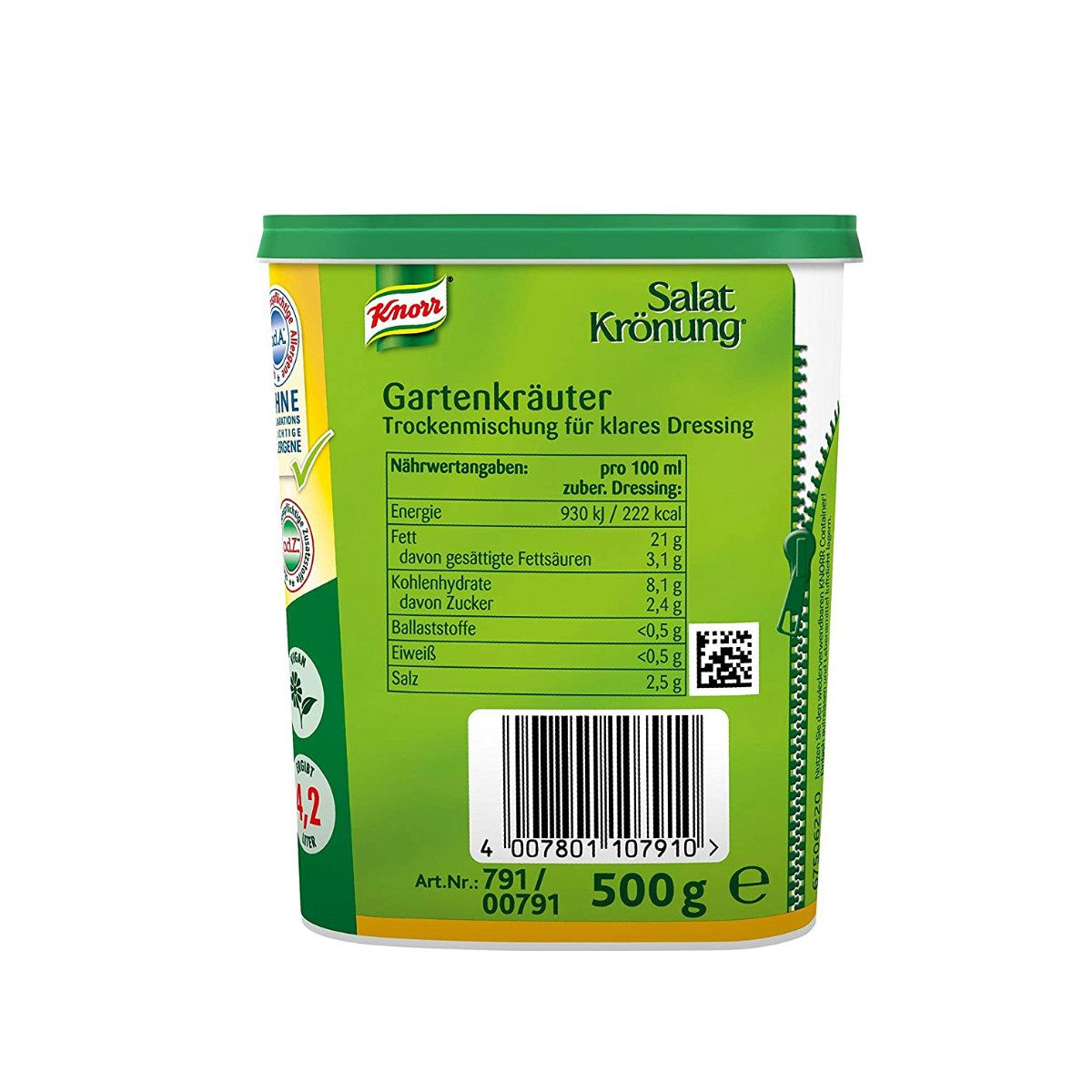Knorr Saucen, Knorr Salatkröung Gartenkräuter Basis für Salatdressing 500g