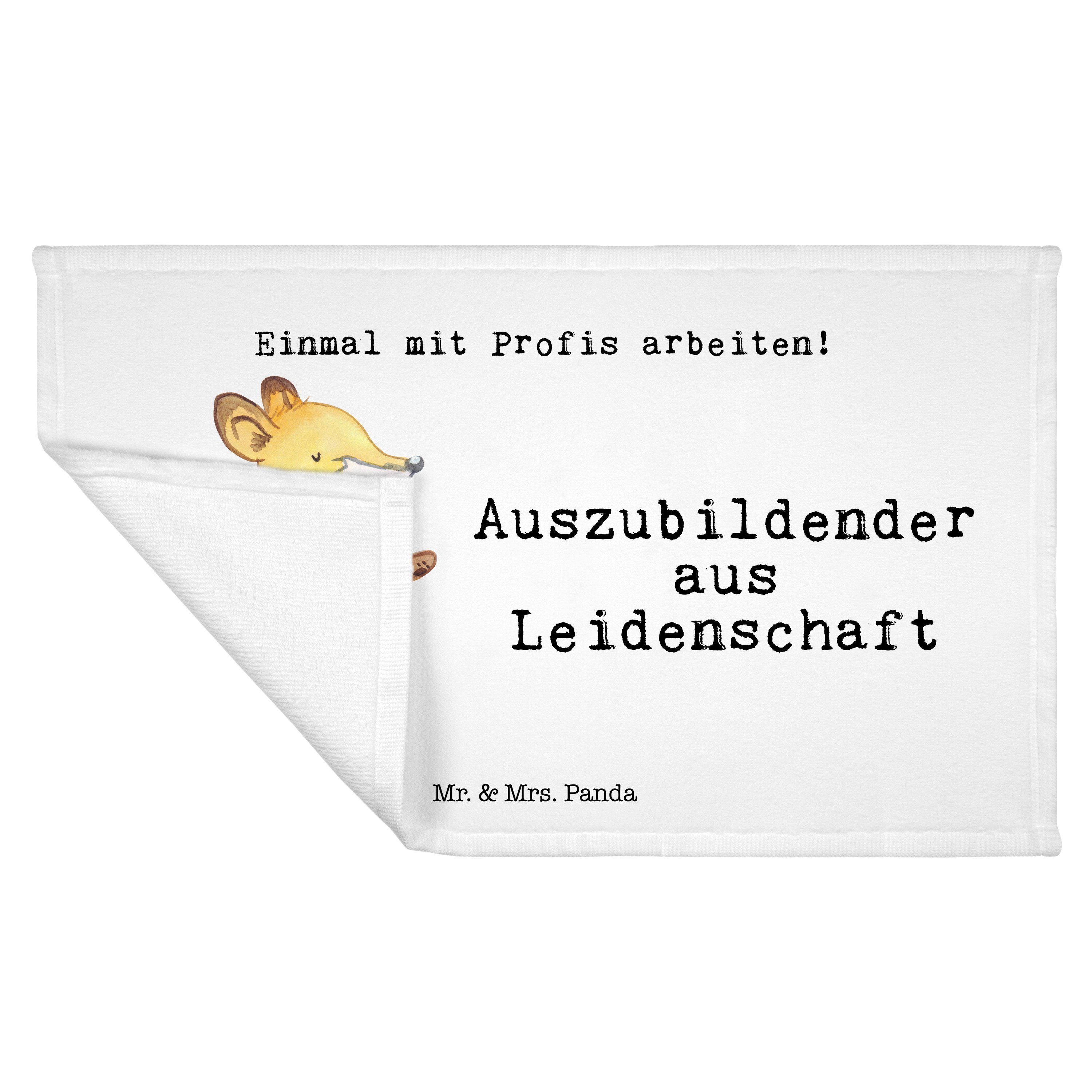 Panda Kollege, Weiß Auszubildender aus (1-St) Leidenschaft Handtuch - & - Mr. Mrs. Ausbildun, Geschenk,