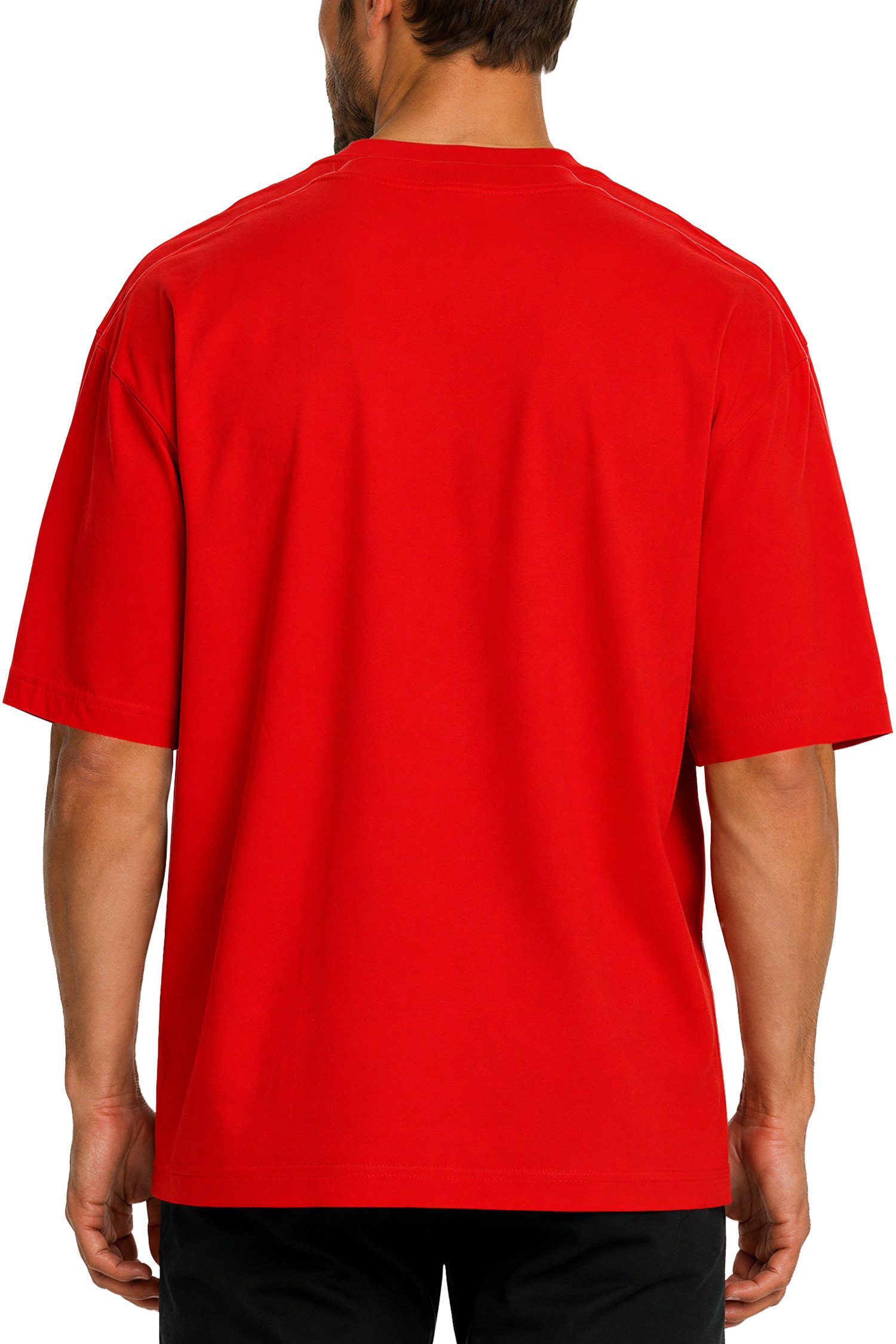 Reichstadt Oversize-Shirt Herren Relaxed Fit Kurzarmshirt 24RS058 in kräftigen Farben