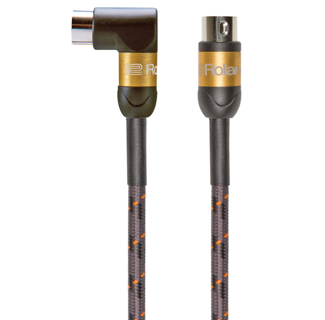 Roland RMIDI-G5A 1,5m MIDI-Kabel Winkel Gold Serie Audio-Adapter
