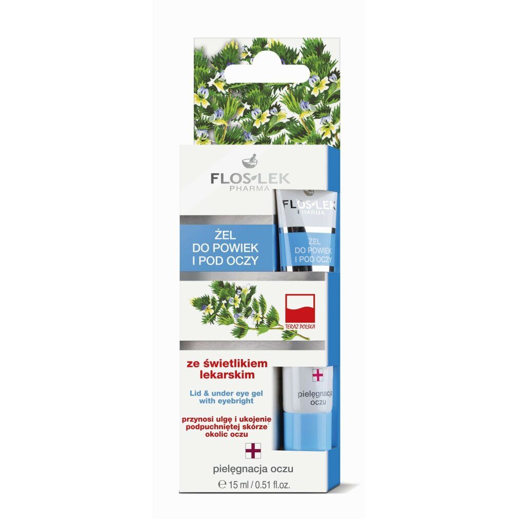 Floslek Körperpflegemittel FLOSLEK Pharma Lid- & Unteraugengel mit Augentrost