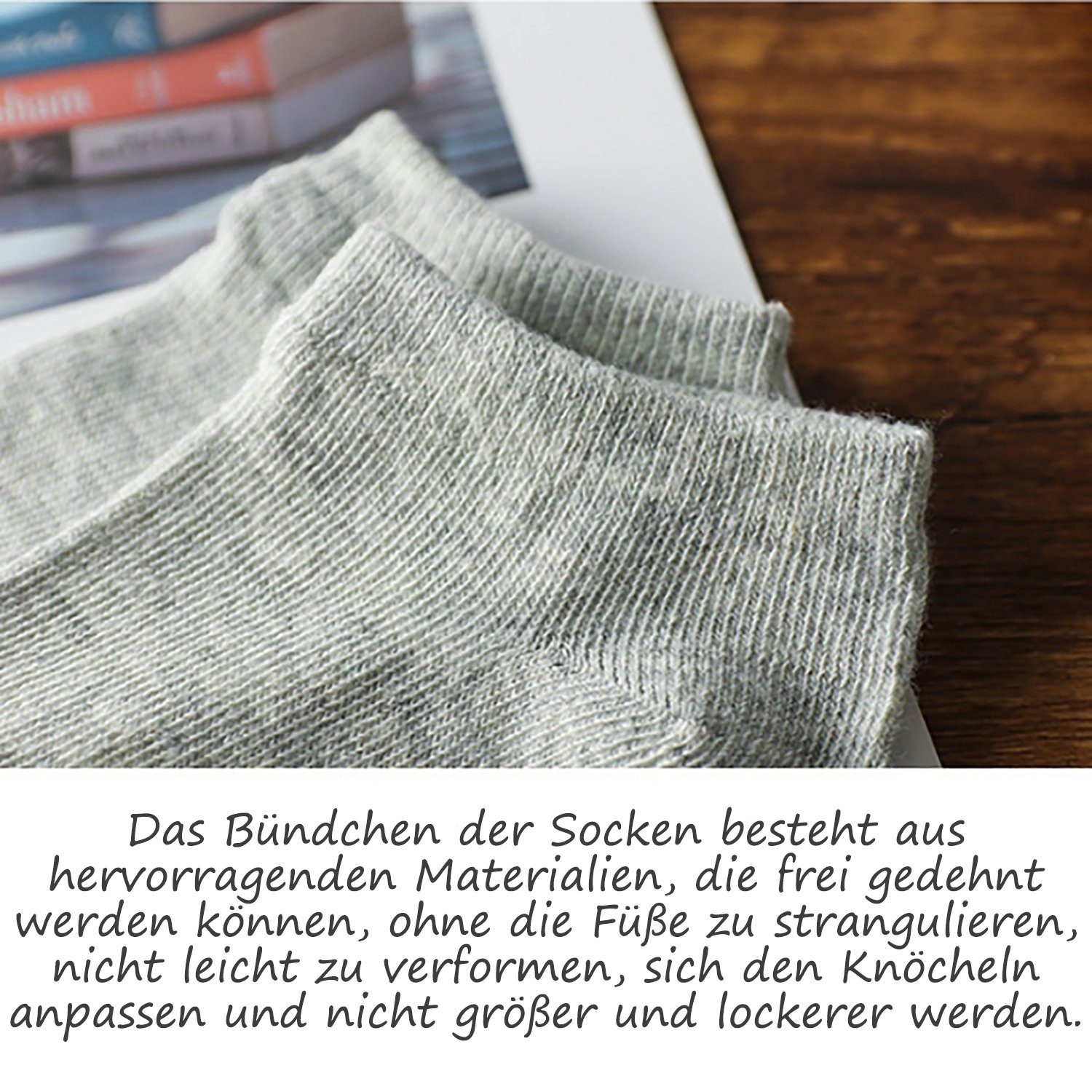 Unisex Einweg-Socken Paar 30 Baum-wolle Daisred Weiß Sportsocken Freizeitsocken
