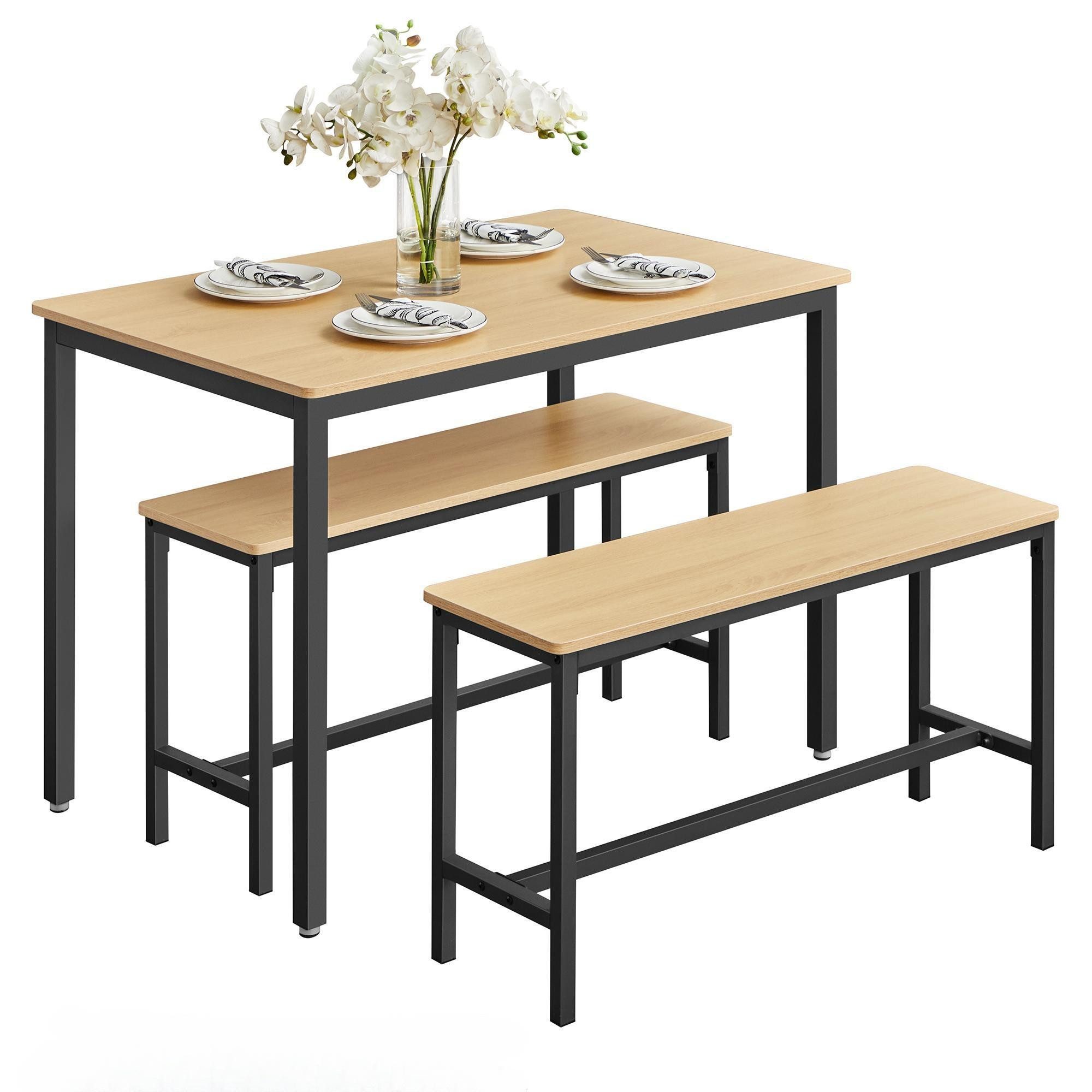 VASAGLE Essgruppe, (Set, 3-tlg), Küchentisch 70 günstig online kaufen