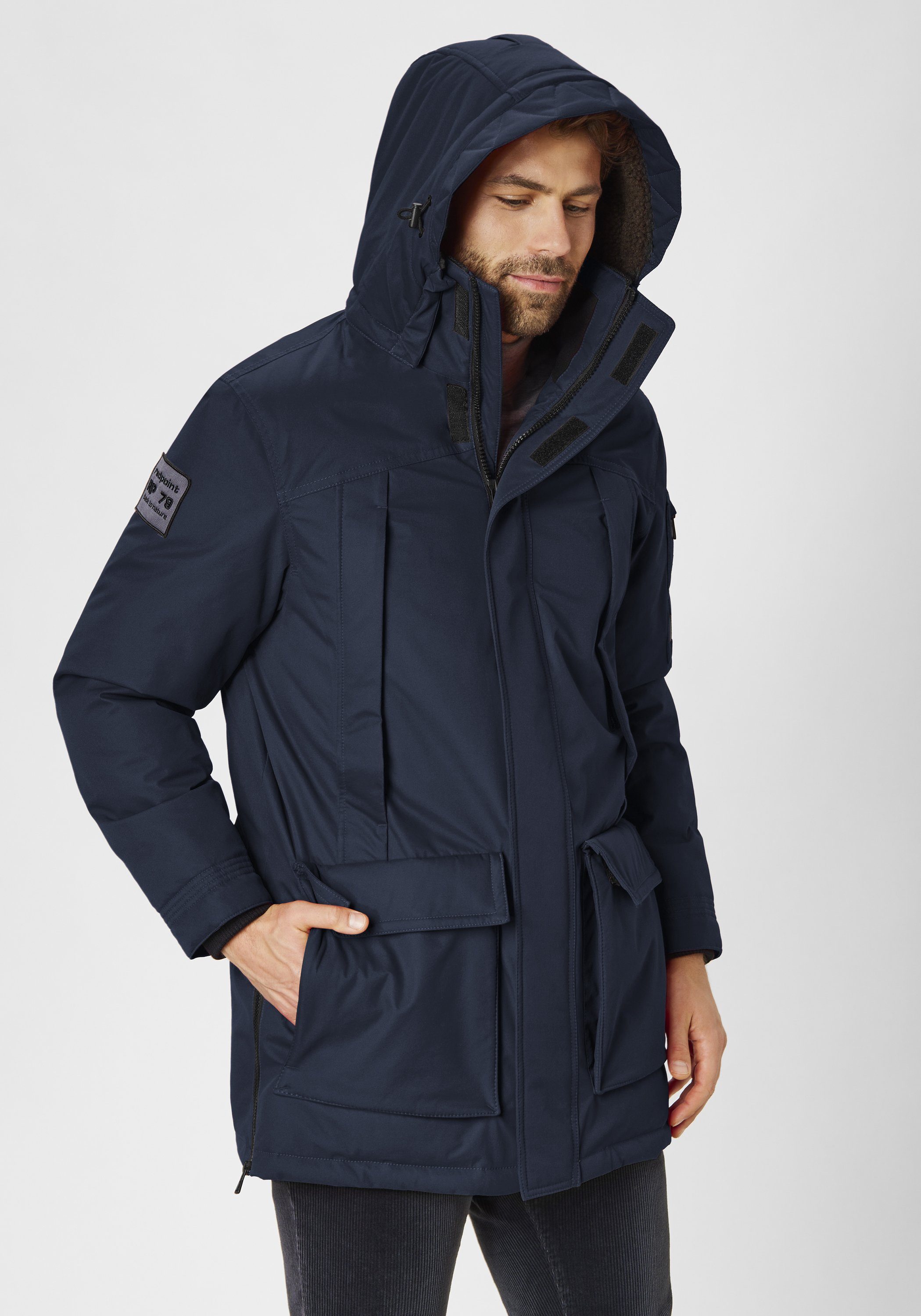 Redpoint Parka Ezra Warme Winterjacke, Parka mit abnehmbarer Kapuze