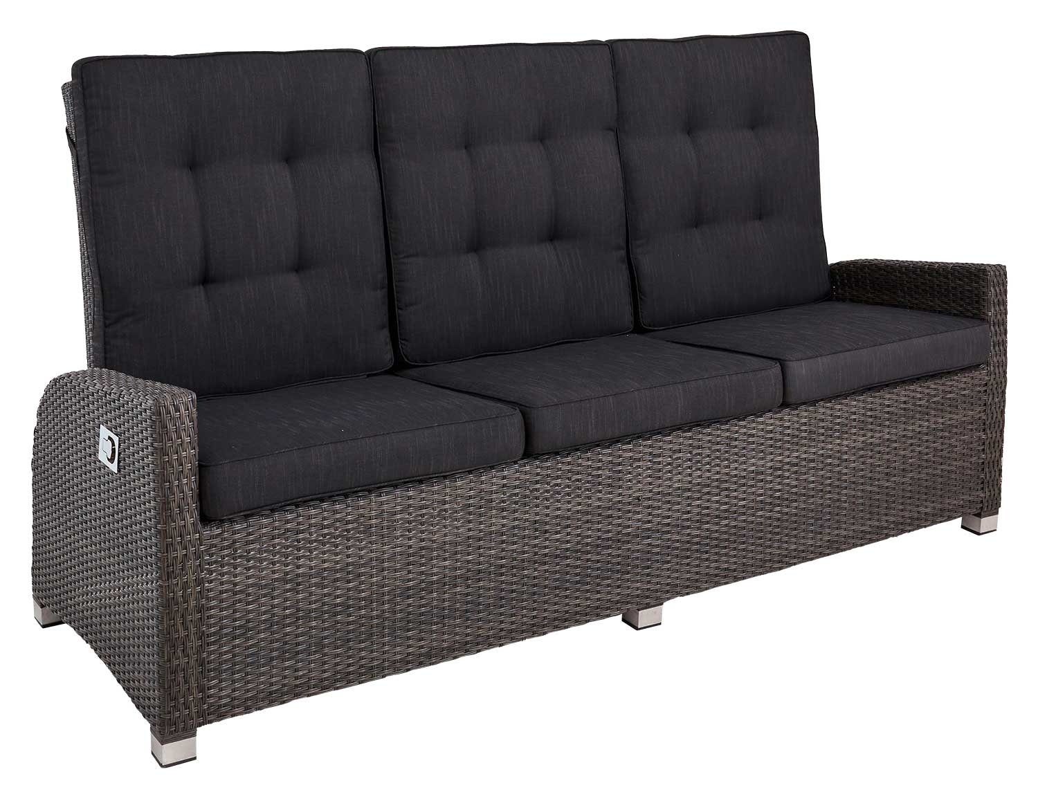 Outdoor Gartenbank BARCELONA, Aluminium, Grau, B günstig online kaufen