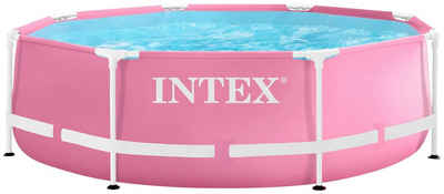 Intex Framepool PINK METAL, 244 x 76 cm