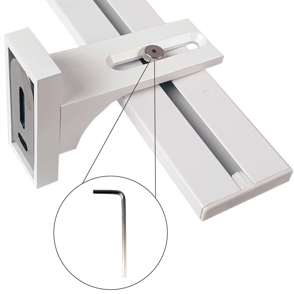 Bestlivings Gardinenschiene, 2-läufig, Fixmaß, verschraubt, Flache Aluminiu günstig online kaufen