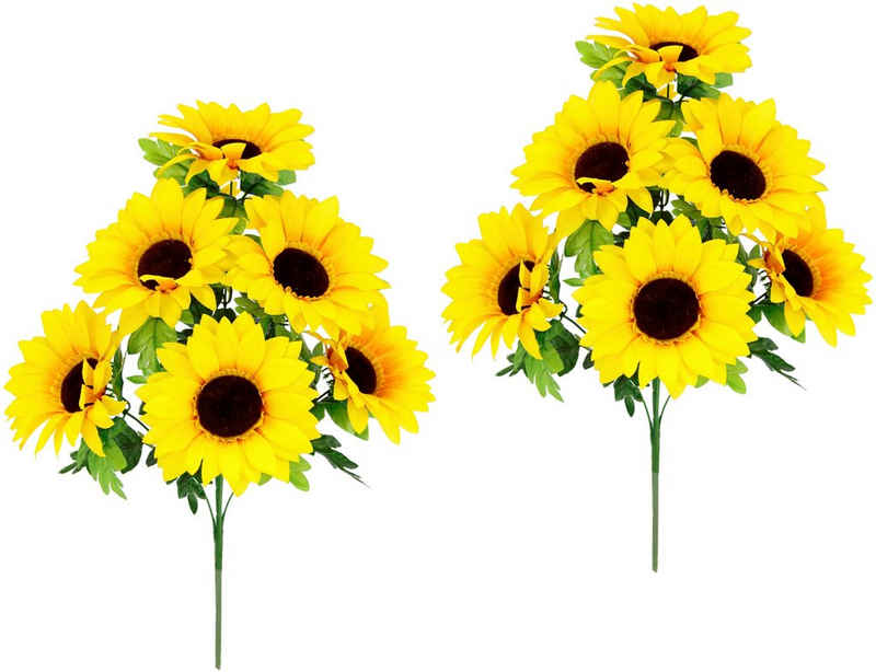 I.GE.A. Blumenstrauß Sonnenblume, Seidenblumen