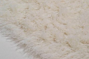 Wollteppich FLOKOS 1250, THEKO, rund, Höhe: 40 mm, original griechischer Flokati, Hochflor, Uni-Farben, reine Wolle