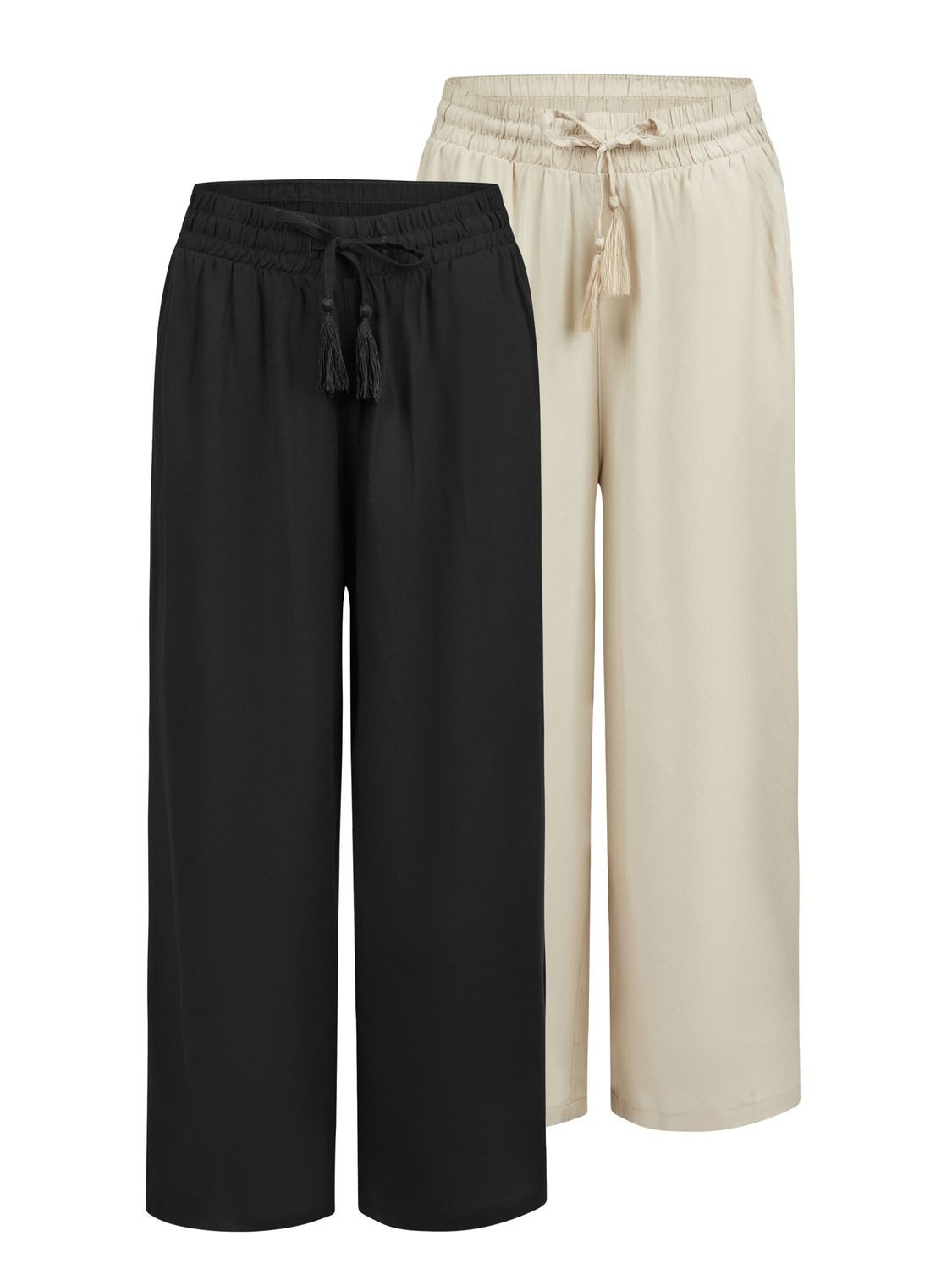 Chinohose Damen Palazzo Hose DFKate Loose Fit