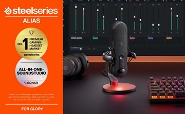SteelSeries Streaming-Mikrofon Alias, KI-gestützte Geräuschunterdrückung