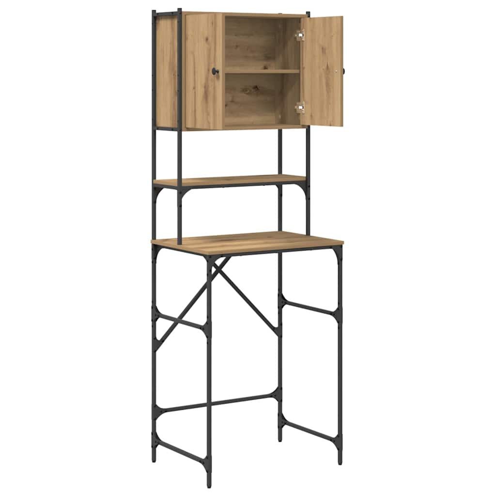 vidaXL Badregal 68 x 48,5 x 194 cm Waschmaschinen Schrank Artisan Eiche 68x48,5x194 cm