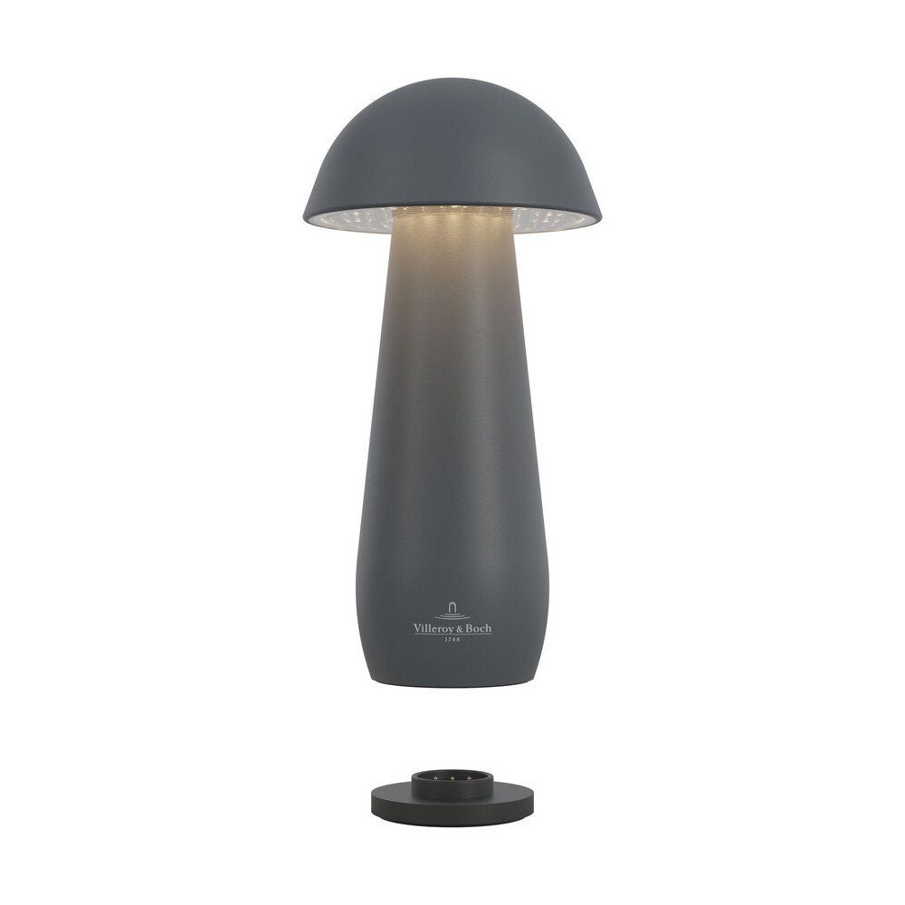 Villeroy & Boch Tischleuchte Tischleuchte 16 cm 1 W Modena anthrazit, Tischleuchte, Ø8cm, Aluminium, anthrazit