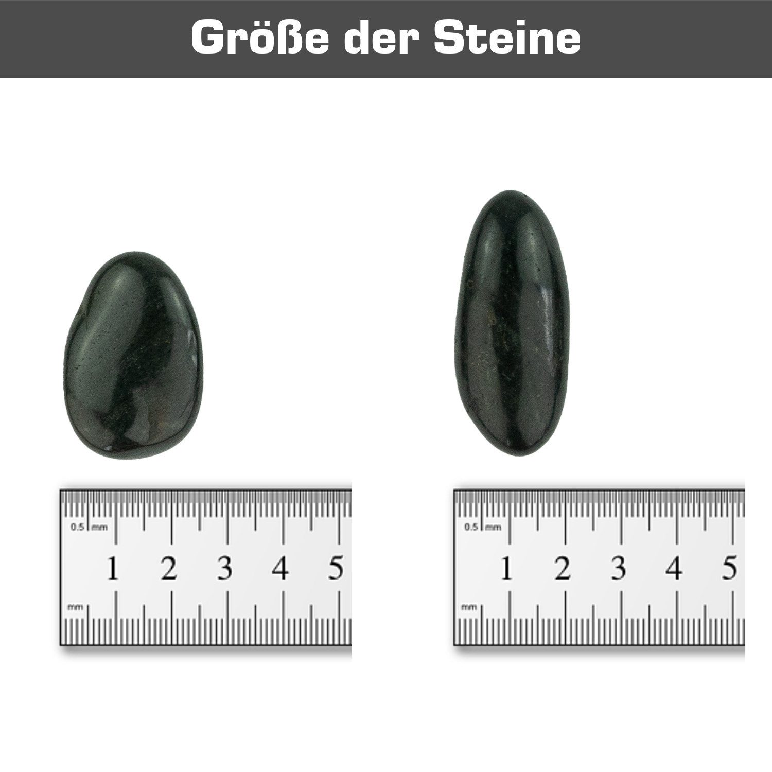 INTERGARDEN Zierkies Dekosteine schwarz poliert 1,5 kg, Kieselsteine Garten 2-3 cm, (Becher)