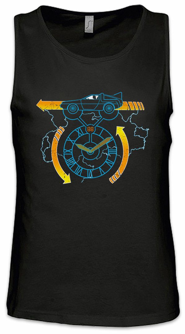 Tanktop Clocktower 88 Miles Ärmelloses T-Shirt Zurück Eighties In McFly Die