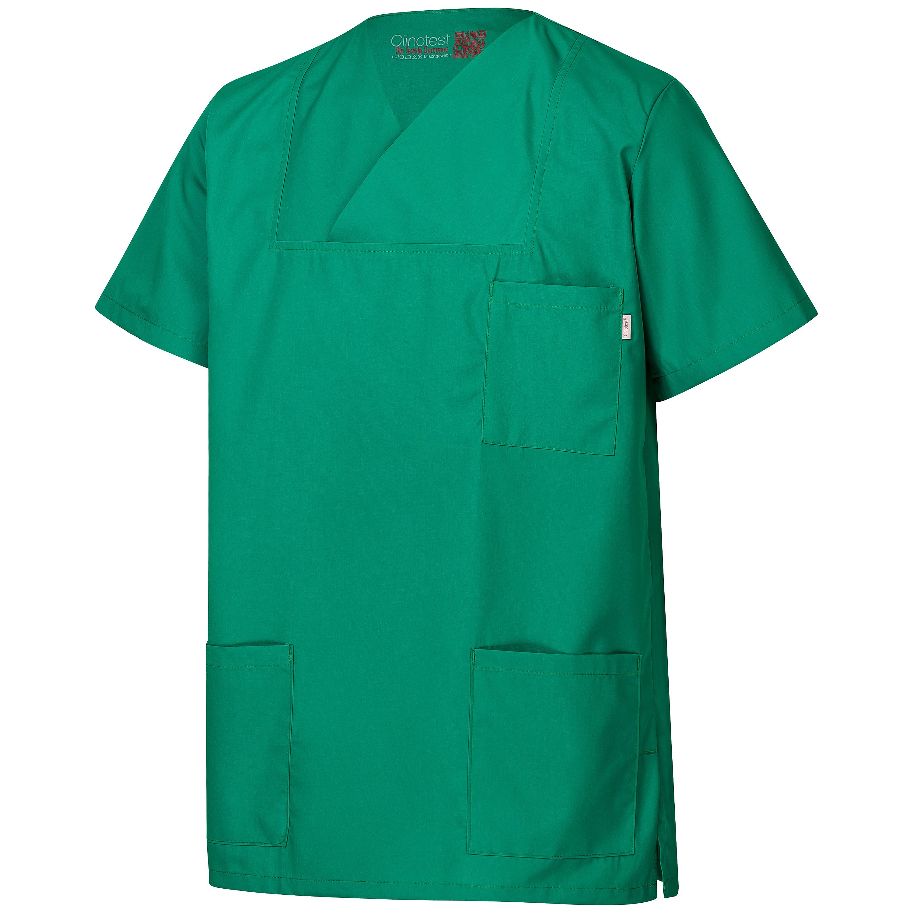 Clinotest Funktionsbluse Kasack für Damen & Herren – kochfest - 50% Baumwolle/50% Polyester