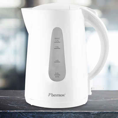 Wasser Kocher Küchen Tee Erhitzer 1,7 Liter Kalkfilter Anzeige Edelstahleinlage 