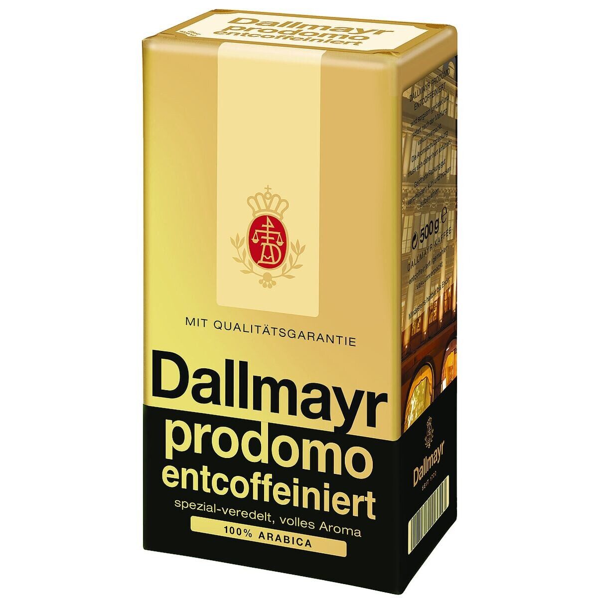 DALLMAYR Kaffee prodomo entcoffeiniert, 500 g, gemahlen