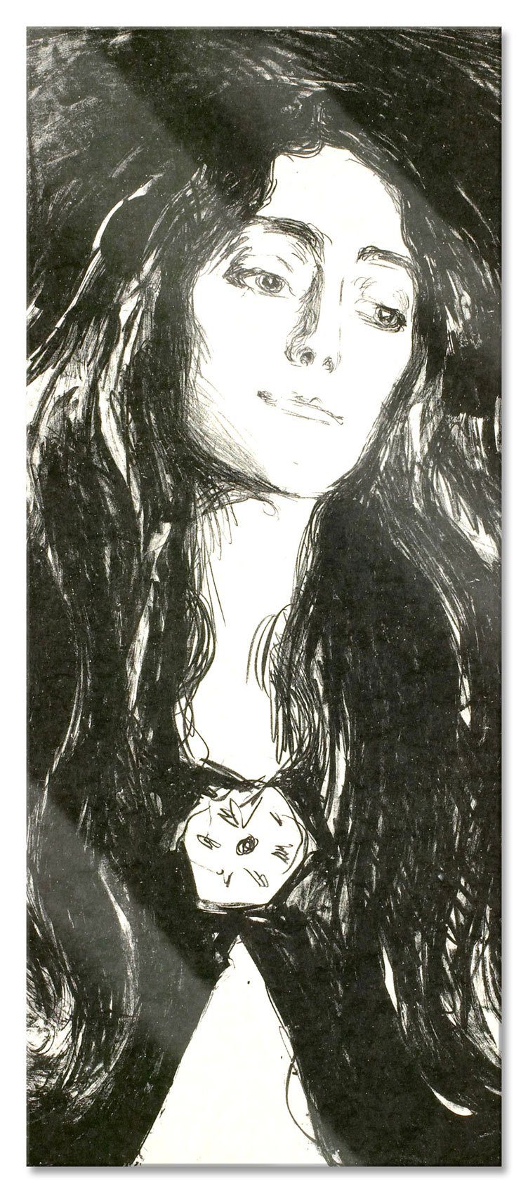 Pixxprint Glasbild Gustav Klimt - Die Freundinnen, Gustav Klimt - Die Freundinnen (1 St), Glasbild aus Echtglas, inkl. Aufhängungen und Abstandshalter