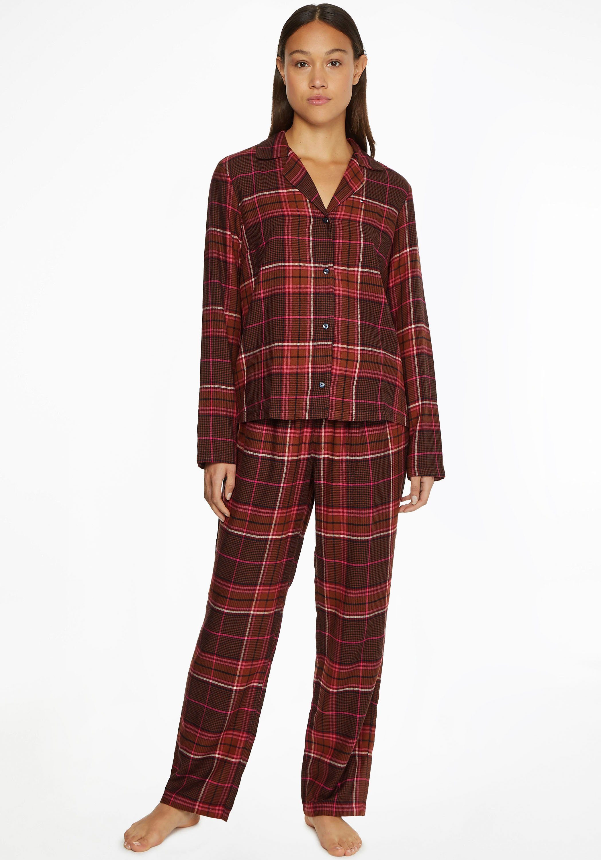 Tommy Hilfiger Underwear Pyjama »TH FULL FLANNEL PJ SET« (2 tlg)