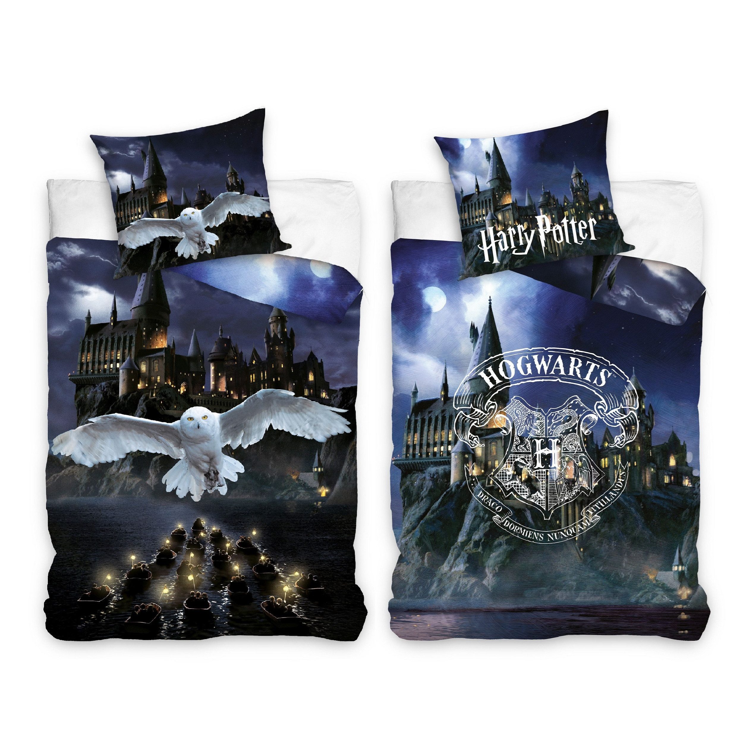 Familando Jugendbettwäsche Harry Potter "Eule" 135x200 günstig online kaufen