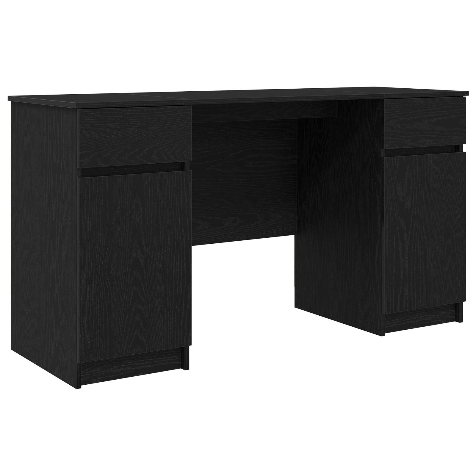 vidaXL Schreibtisch Schreibtisch Schwarz Eiche 140x49x76 günstig online kaufen
