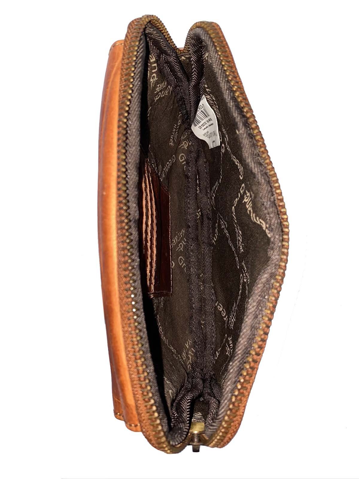 GreenLand Nature Gürteltasche GREENLAND Soft & Safe Gürteltasche RFID Fb.Cognac