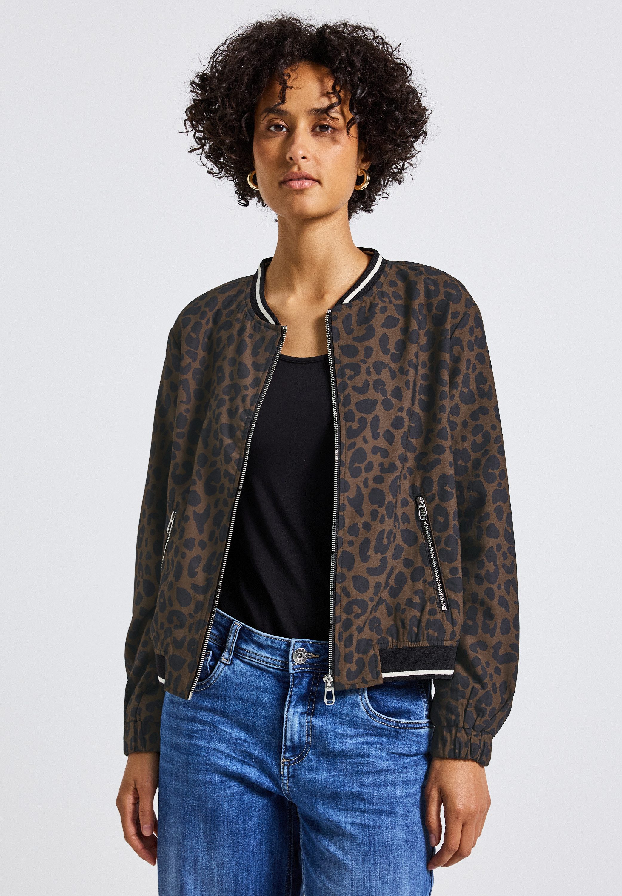 STREET ONE Blouson mit Leomuster günstig online kaufen