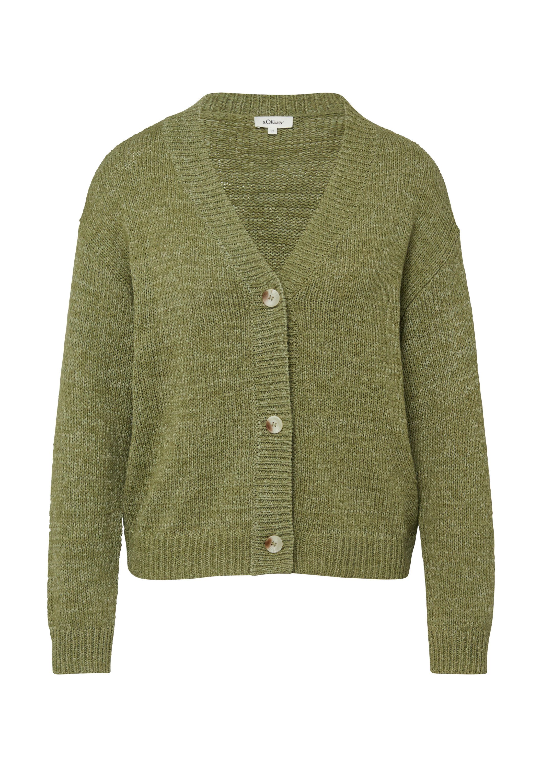 s.Oliver Cardigan Strickjacke Strickjacke aus Bändchengarn im Relaxed Fit günstig online kaufen