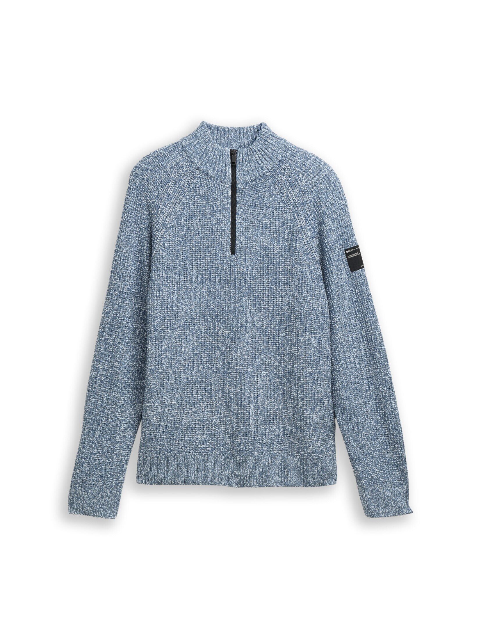 denim blue white mouline