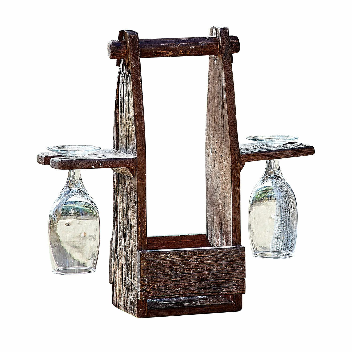Mirabeau Flaschenhalter Flaschenhalter mit Gläsern Préalon braun/klar