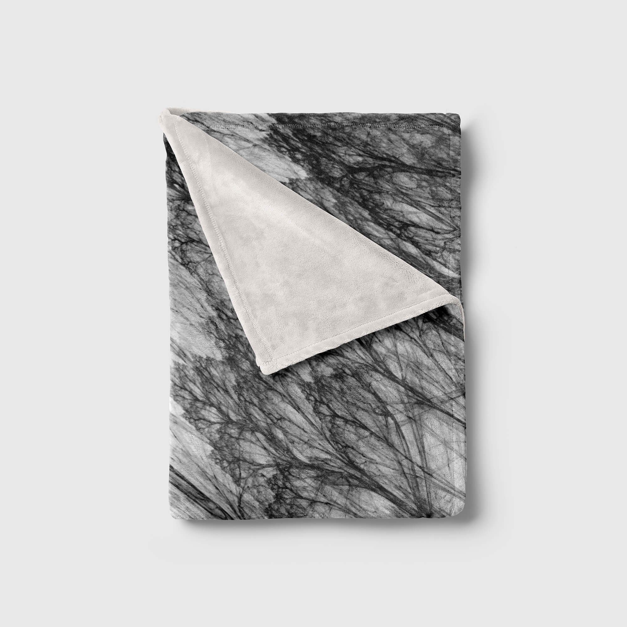 Saunatuch Handtuch Baumwolle-Polyester-Mix Kuscheldecke Art Sinus auff, Fotomotiv Handtuch Kunstvoll Abstrakt Grau Handtücher Strandhandtuch (1-St), mit