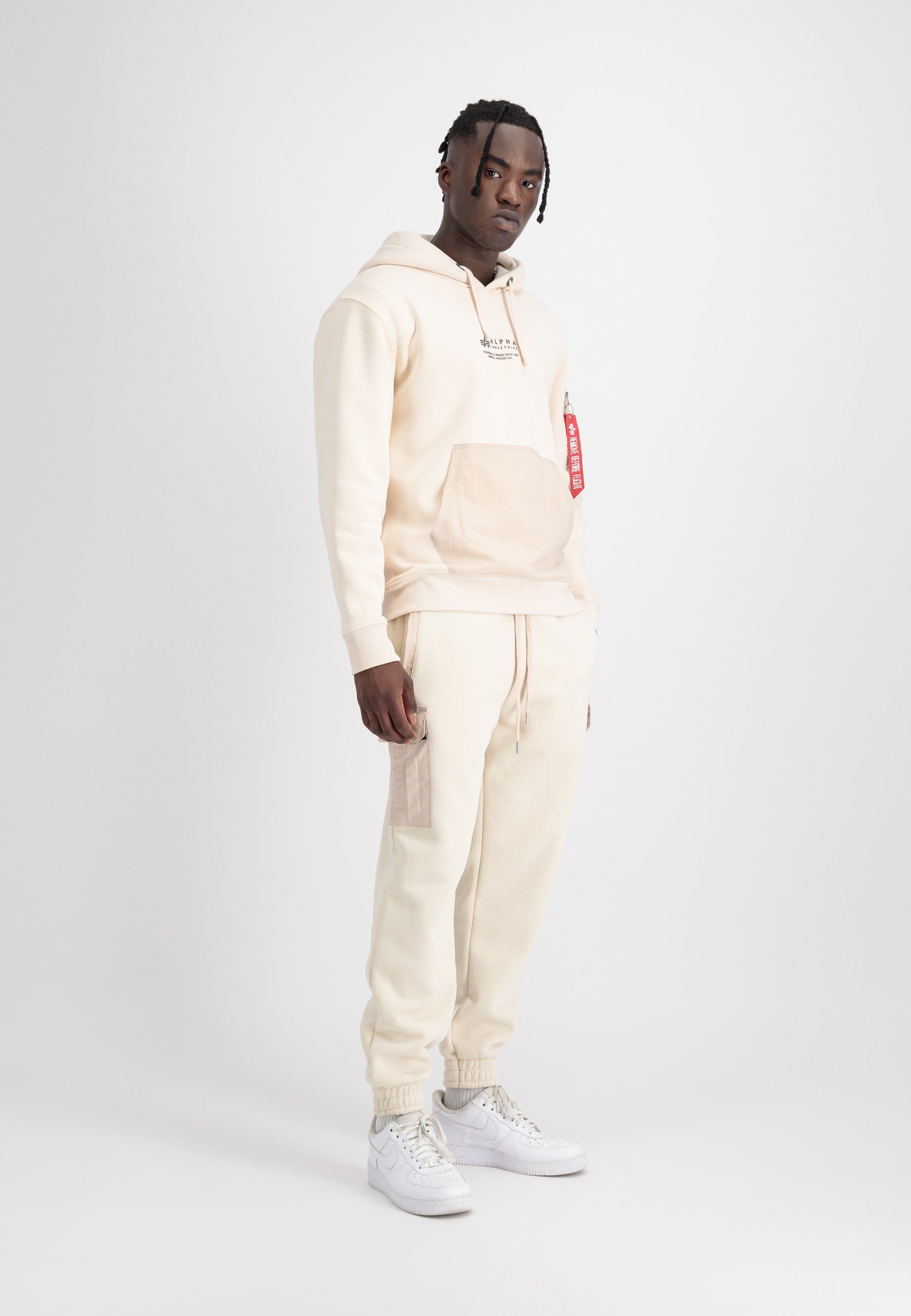 Sweat white Industries Cargo Jogger - Jogginghose jet Alpha Industries Nylon Jogger stream Men Alpha