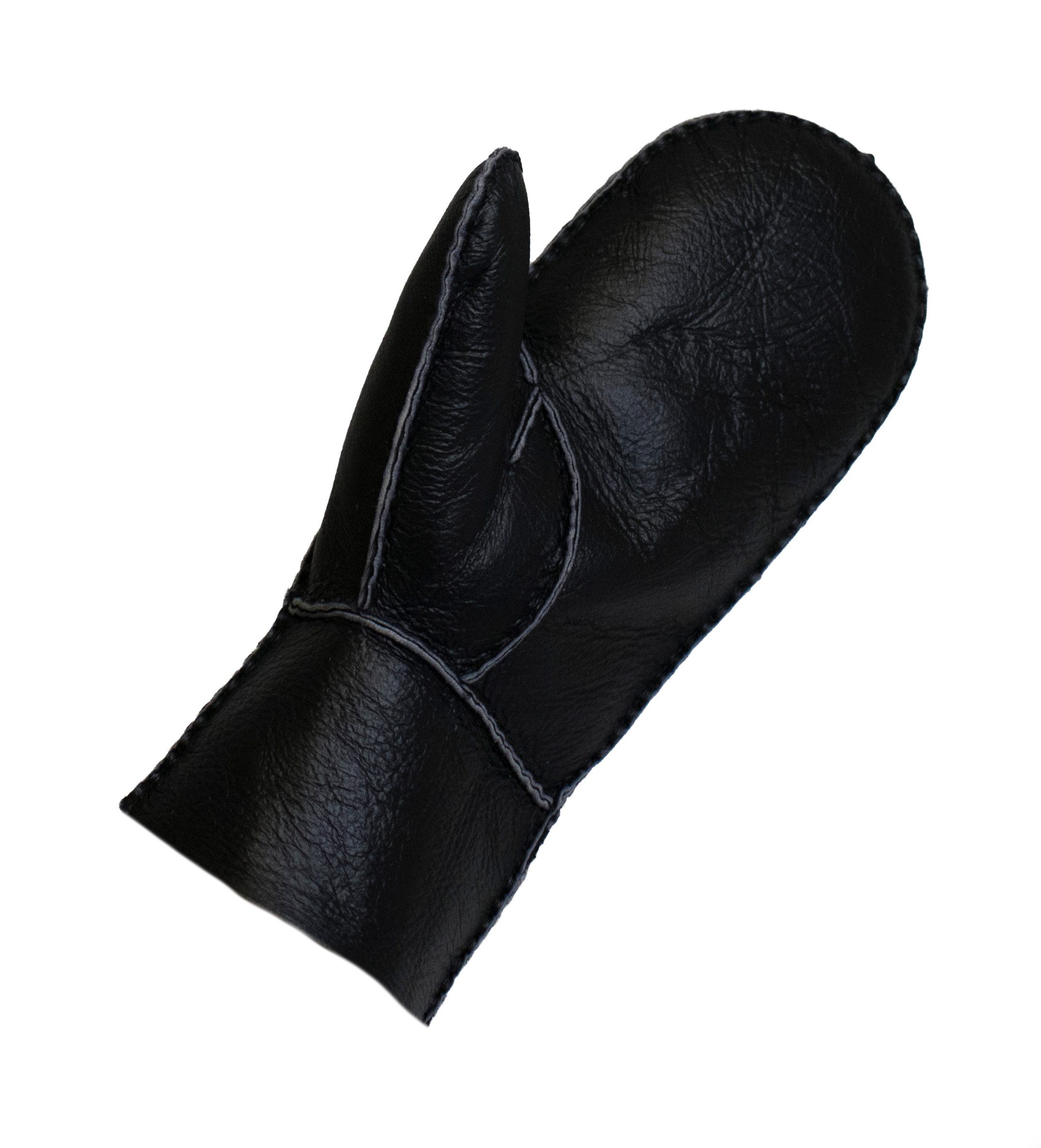 Reissner Lammfelle Lederhandschuhe Fäustlinge Faust Handschuhe Lammfell mit Nappaleder (1-St)