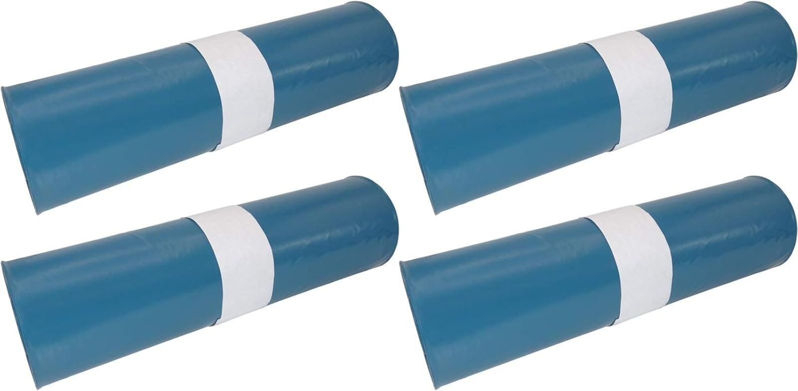 Hossi's Wholesale Müllbeutel 4 Rollen mit 25 Beuteln blaue Müllsäcke Abfallsäcke 39my 120l, stabil, 120