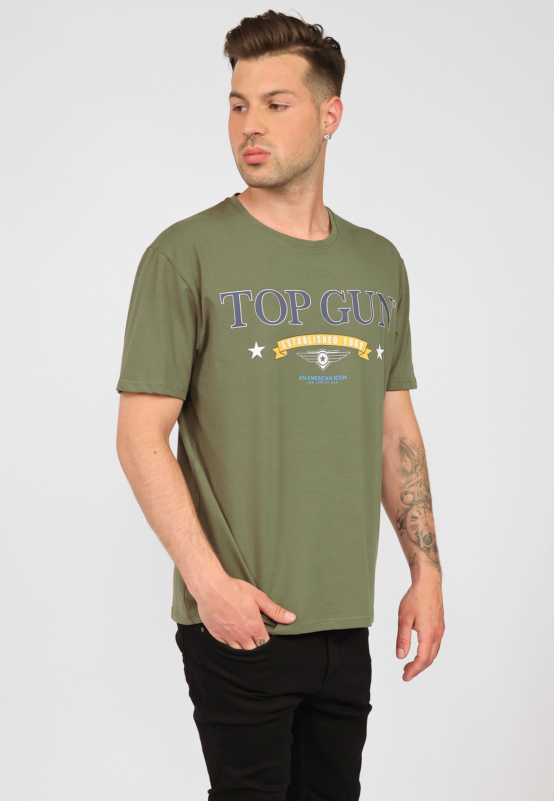 TOP GUN T-Shirt TG20212108 olive